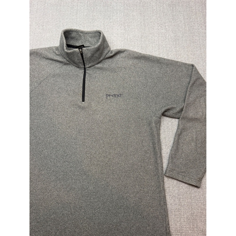 Vintage prAna Mens Large Made in USA Breathe Fleece 1/4 Zip Pullover Sweater